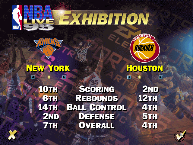 NBA Live 95 screenshot 3 for Sega Genesis